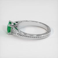 Emerald Ring 0.79 Ct., 18K White Gold Preview