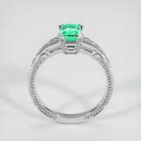1.10 Ct. Emerald Ring, 18K White Gold 3