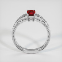 0.63 Ct. Ruby Ring, 18K White Gold 3