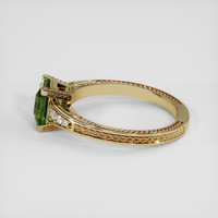 1.41 Ct. Green Sapphire Ring, 10K Yellow Gold 4