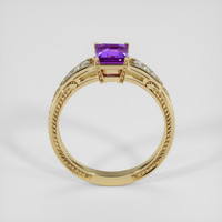 1.07 Ct. Purple Amethyst Ring, 14K Yellow Gold 3