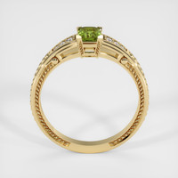 0.56 Ct. Green Sapphire Ring, 14K Yellow Gold 3