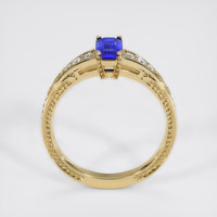 0.90 Ct. Blue Sapphire Ring, 14K Yellow Gold 3