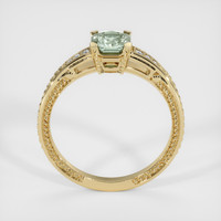 0.66 Ct. Green Sapphire Ring, 14K Yellow Gold 3