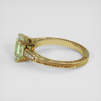 3.16 Ct. Yellowish Green Sapphire Ring, 14K Yellow Gold 4