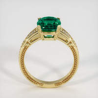 2.44 Ct. Emerald Ring, 18K Yellow Gold 3