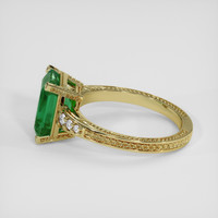 3.04 Ct. Emerald Ring, 18K Yellow Gold 4