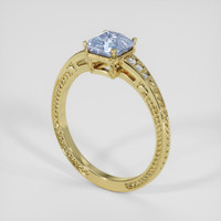 1.93 Ct. Blue Sapphire Ring, 18K Yellow Gold 2