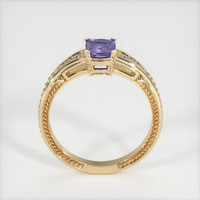 0.80 Ct. Purple Sapphire Ring, 18K Yellow Gold 3