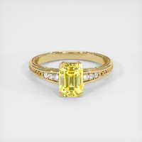 1.93 Ct. Yellow Sapphire Ring, 18K Yellow Gold 1