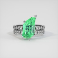 2.59 Ct. Emerald Ring, Platinum 950 1