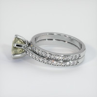 1.39 Ct. Yellow Sapphire Ring, Platinum 950 4