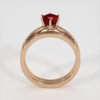 1.02 Ct. Ruby Ring, 18K Rose Gold 3