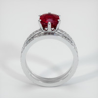 2.05 Ct. Ruby Ring, 14K White Gold 3