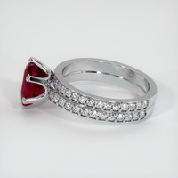 2.05 Ct. Ruby Ring, 14K White Gold 4