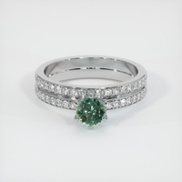 1.01 Ct. Sapphire Ring, 14K White Gold 1