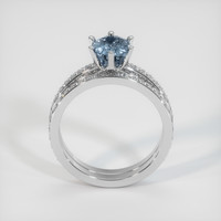 2.25 Ct. Sapphire Ring, 18K White Gold 3