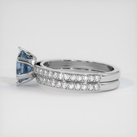 2.25 Ct. Sapphire Ring, 18K White Gold 4