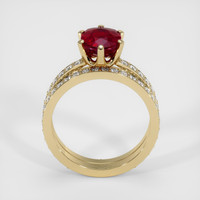 2.50 Ct. Ruby Ring, 14K Yellow Gold 3
