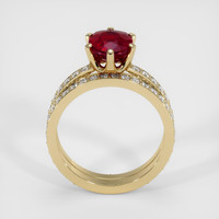 2.50 Ct. Ruby Ring, 18K Yellow Gold 3