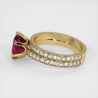 2.50 Ct. Ruby Ring, 18K Yellow Gold 4