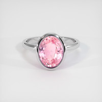 2.57 Ct. Sapphire Ring, Platinum 950 1