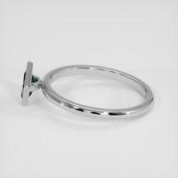 0.46 Ct. Bluish Green Sapphire Ring, Platinum 950 4