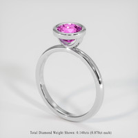 1.38 Ct. Pink Sapphire Ring, Platinum 950 2