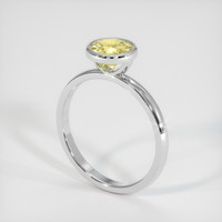 1.33 Ct. Yellow Sapphire Ring, Platinum 950 2