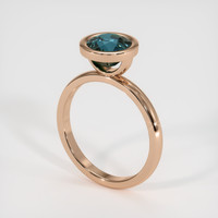 3.05 Ct. Sapphire Ring, 14K Rose Gold 2
