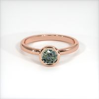 0.57 Ct. Sapphire Ring, 14K Rose Gold 1