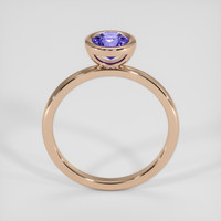 0.91 Ct. Purple Sapphire Ring, 18K Rose Gold 3