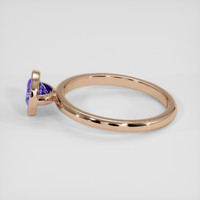 0.91 Ct. Purple Sapphire Ring, 18K Rose Gold 4