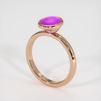 2.20 Ct. Purple Sapphire Ring, 18K Rose Gold 2