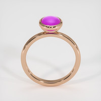 2.20 Ct. Purple Sapphire Ring, 18K Rose Gold 3