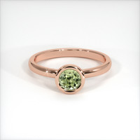 0.59 Ct. Sapphire Ring, 18K Rose Gold 1