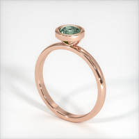 0.57 Ct. Sapphire Ring, 18K Rose Gold 2