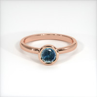 0.55 Ct. Sapphire Ring, 18K Rose Gold 1