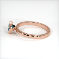 0.55 Ct. Sapphire Ring, 18K Rose Gold 4