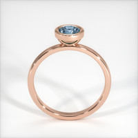0.58 Ct. Greyish Blue Sapphire Ring, 18K Rose Gold 3