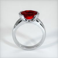 3.02 Ct. Ruby  Ring - 14K White Gold