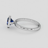 1.56 Ct. Blue Sapphire Ring, 14K White Gold 4