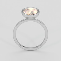 4.52 Ct. Padparadscha Sapphire Ring, 14K White Gold 3