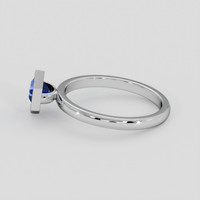 1.06 Ct. Blue Sapphire Ring, 14K White Gold 4