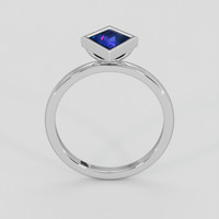 1.06 Ct. Blue Sapphire Ring, 14K White Gold 3