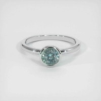 1.40 Ct. Sapphire Ring, 14K White Gold 1