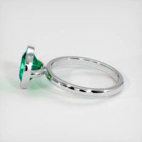 2.16 Ct. Emerald Ring, 18K White Gold 4
