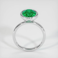 2.91 Ct. Emerald Ring, 18K White Gold 3