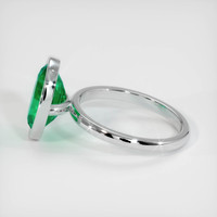 2.91 Ct. Emerald Ring, 18K White Gold 4
