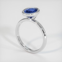 2.06 Ct. Gemstone Ring, 18K White Gold 2